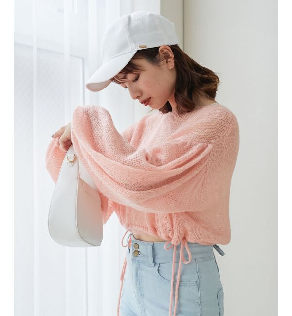 MAJESTICLEGON「ドロストメッシュニット」|ニット・セーター|