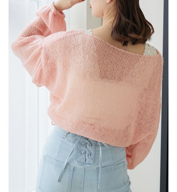 MAJESTICLEGON「ドロストメッシュニット」|ニット・セーター|