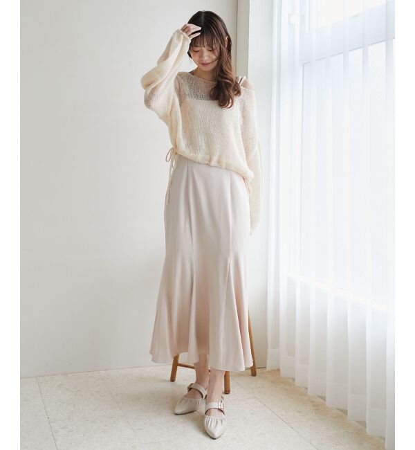 MAJESTICLEGON「ドロストメッシュニット」|ニット・セーター|