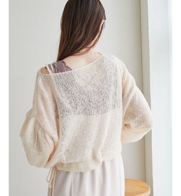 MAJESTICLEGON「ドロストメッシュニット」|ニット・セーター|