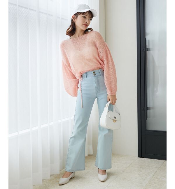 MAJESTICLEGON「ドロストメッシュニット」|ニット・セーター|