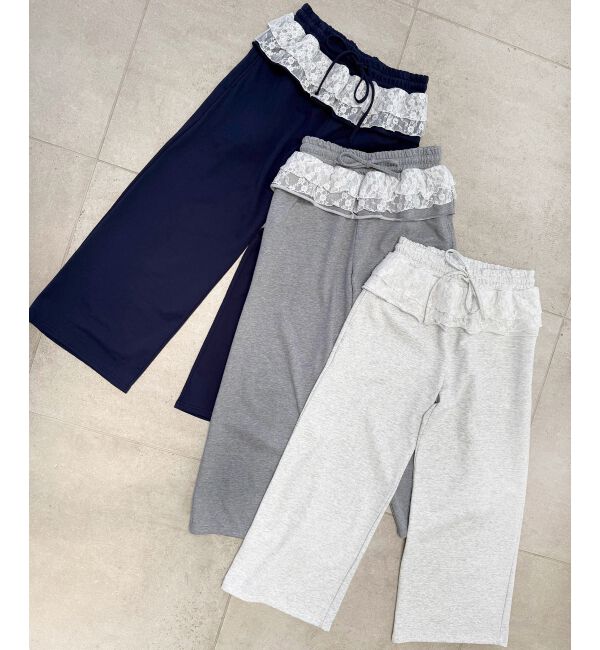  「フリルレイヤードスウェットパンツ」|その他|