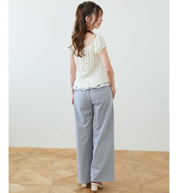  「フリルレイヤードスウェットパンツ」|その他|