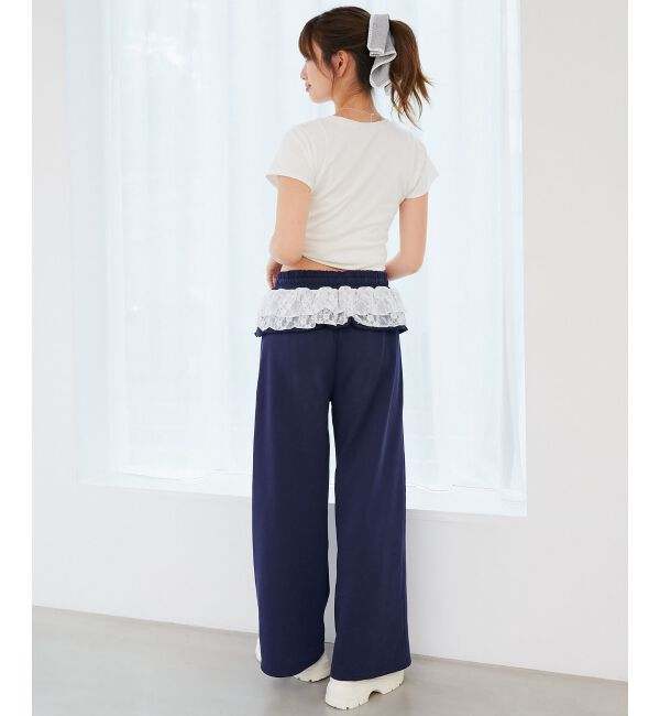  「フリルレイヤードスウェットパンツ」|その他|