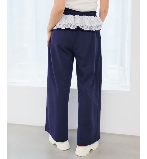  「フリルレイヤードスウェットパンツ」|その他|