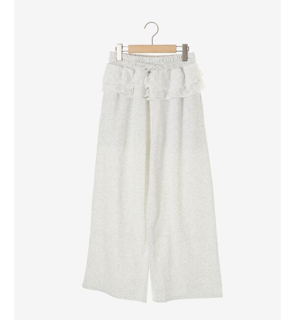  「フリルレイヤードスウェットパンツ」|その他|