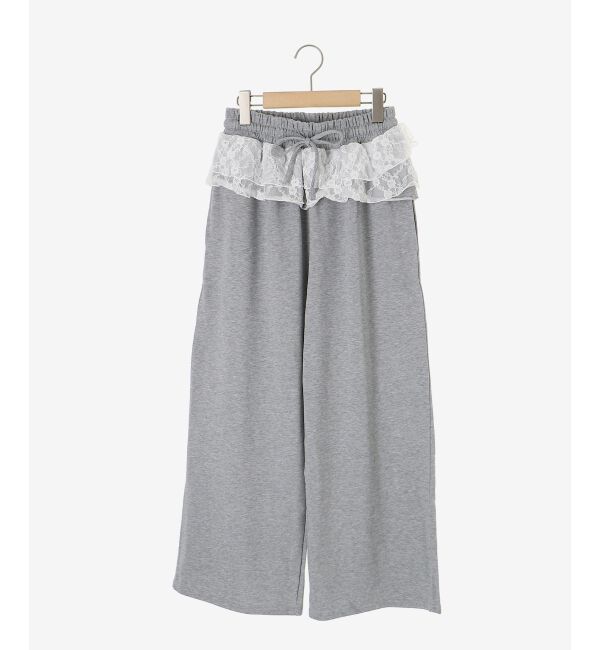  「フリルレイヤードスウェットパンツ」|その他|