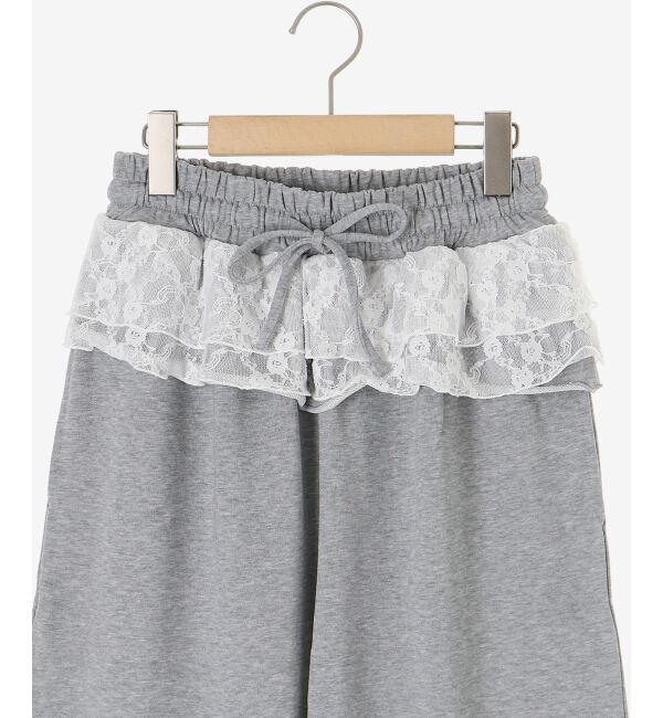  「フリルレイヤードスウェットパンツ」|その他|