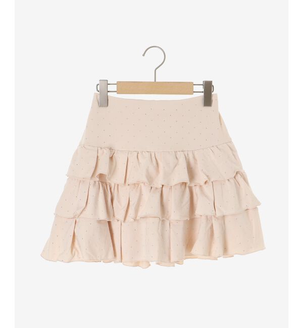  「ラインストーンティアードスカパン」|スカート|