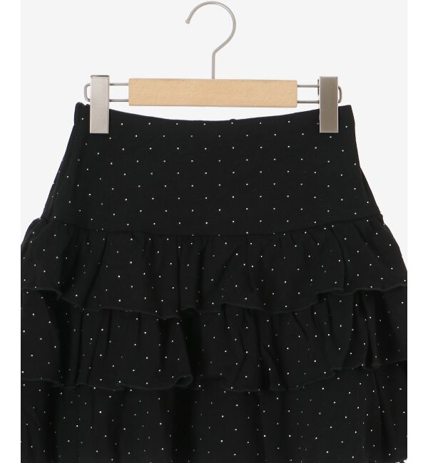  「ラインストーンティアードスカパン」|スカート|