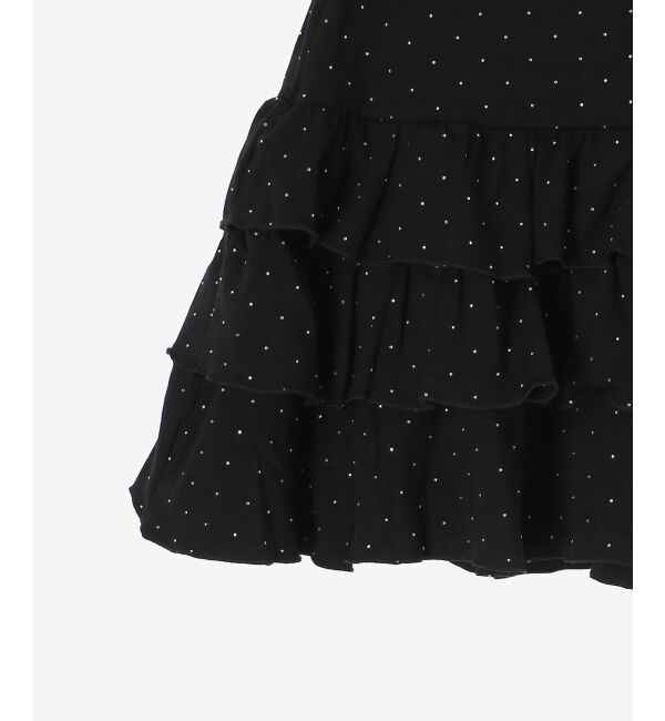  「ラインストーンティアードスカパン」|スカート|