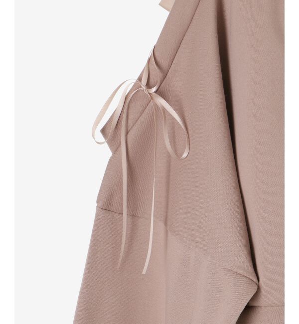  「オープンショルダーリボンスウェット」|スウェット・ジャージ|