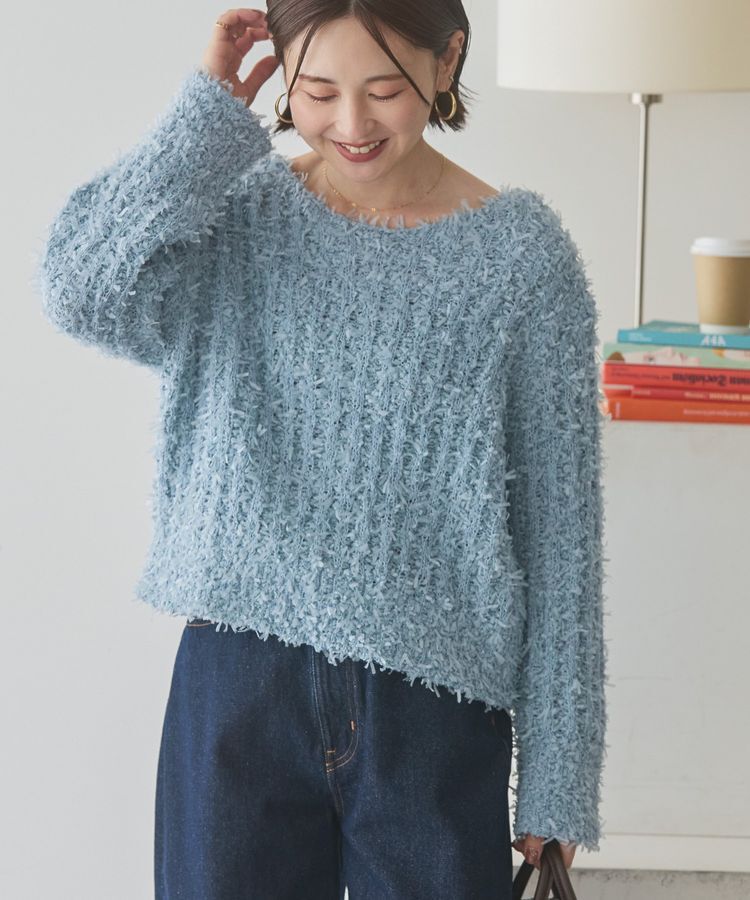 AMERICAN HOLIC「リボンヤーンニットプルオーバー」|ニット・セーター|