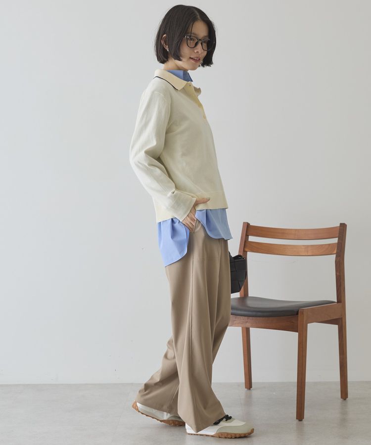 AMERICAN HOLIC「配色ラインニットポロ」|ニット・セーター|