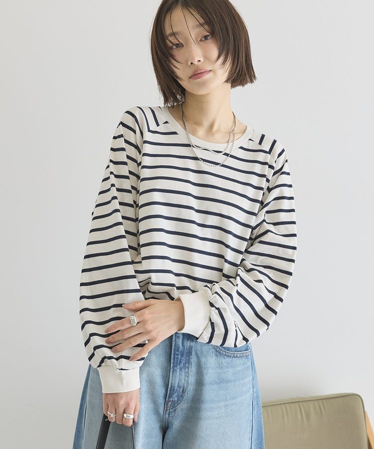 AMERICAN HOLIC「フレアラグランボーダーロンT」|Tシャツ・カットソー|