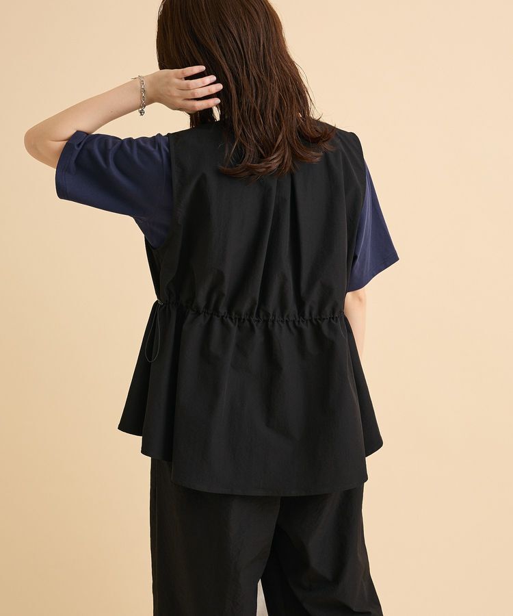 Green Parks「【楽しゃれUV】ドロストフレアベスト」|ベスト・ジレ|