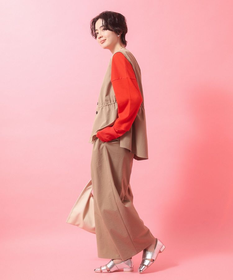 Green Parks「【楽しゃれUV】ドロストフレアベスト」|ベスト・ジレ|