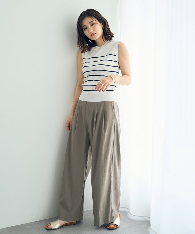 YECCA VECCA「ドライタッチストレッチワイドパンツ」|その他|