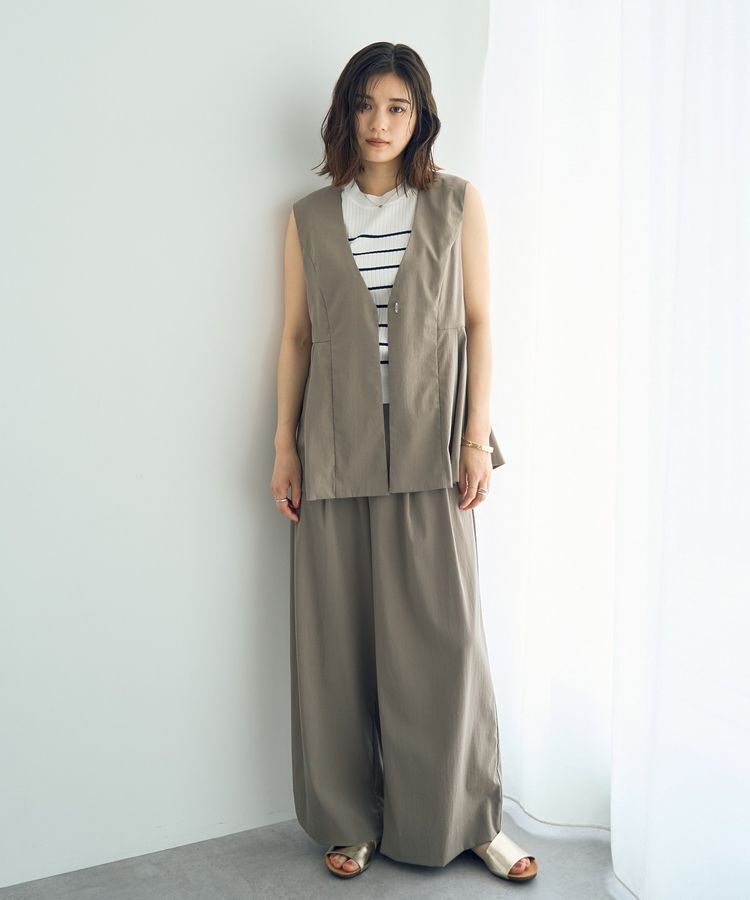 YECCA VECCA「ドライタッチストレッチワイドパンツ」|その他|