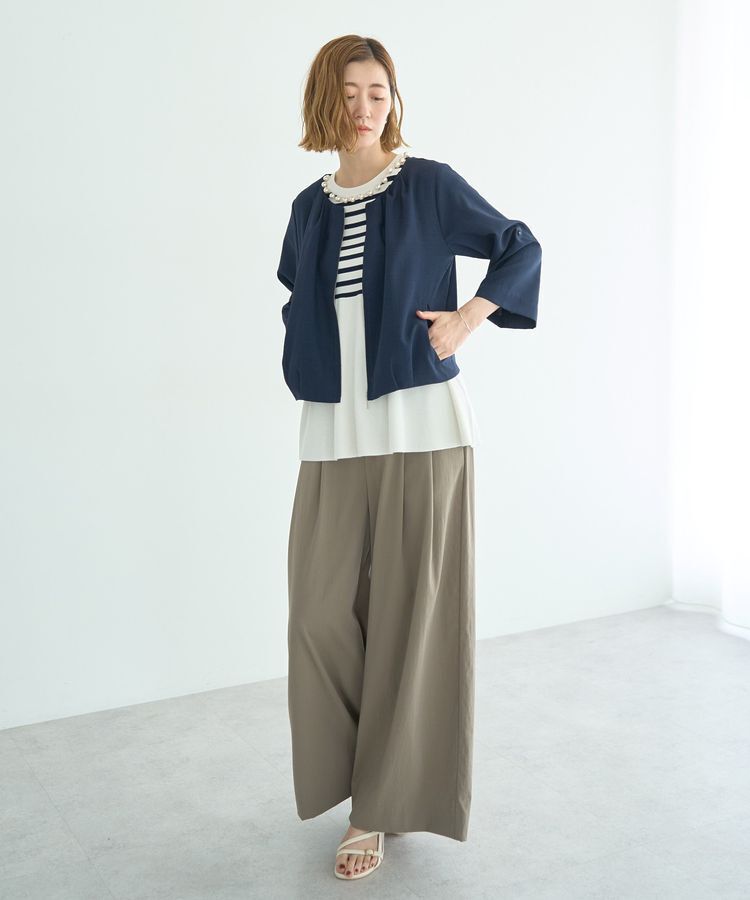 YECCA VECCA「ドライタッチストレッチワイドパンツ」|その他|