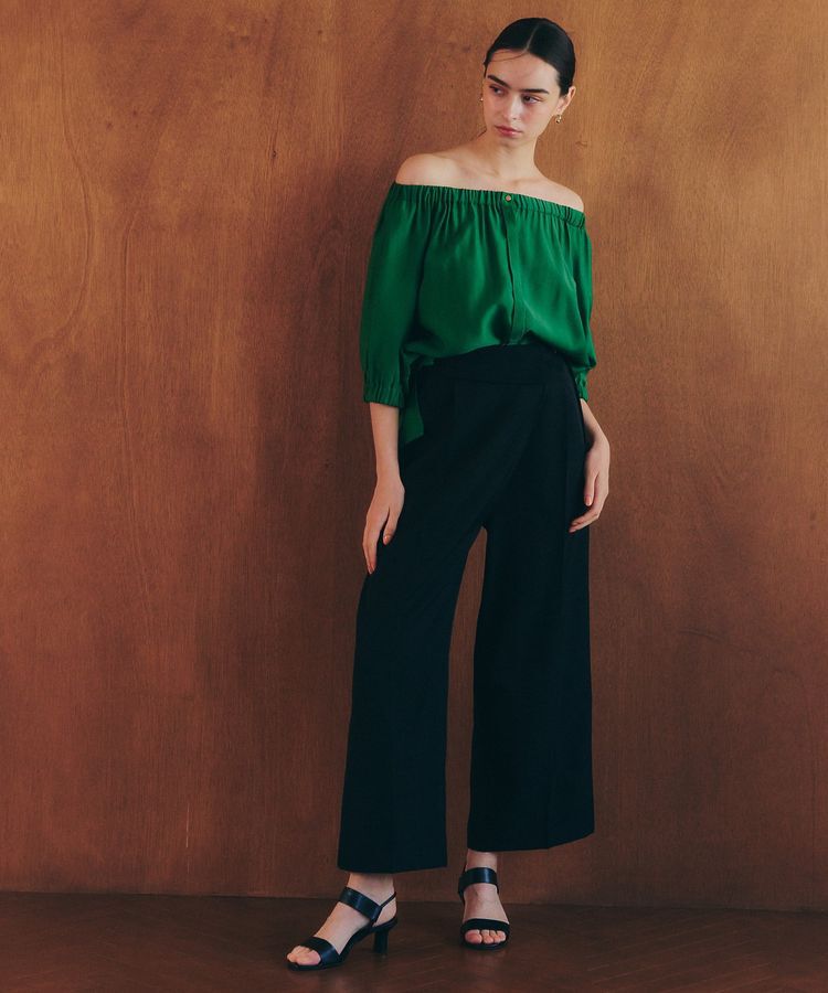 YECCA VECCA「2wayギャザーブラウス」|シャツ・ブラウス|