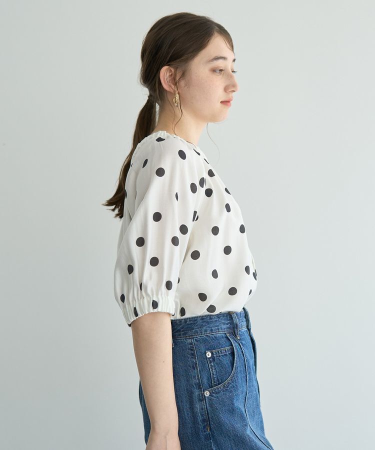 YECCA VECCA「2wayギャザーブラウス」|シャツ・ブラウス|