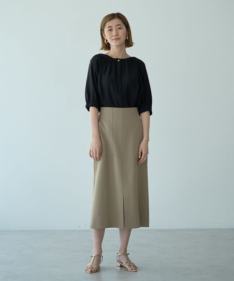 YECCA VECCA「2wayギャザーブラウス」|シャツ・ブラウス|