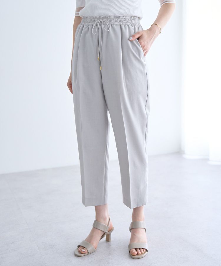 YECCA VECCA「サラサライージーテーパードパンツ」|その他|Light Gray