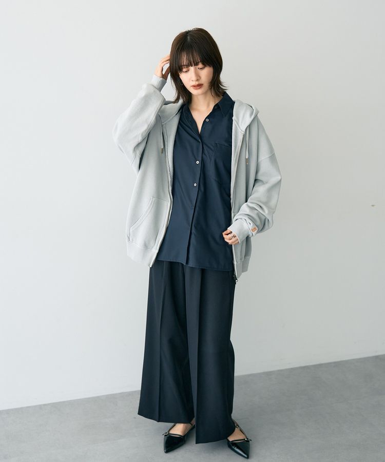 YECCA VECCA「【洗える】ベルト付きイージーケアワイドパンツ」|その他|