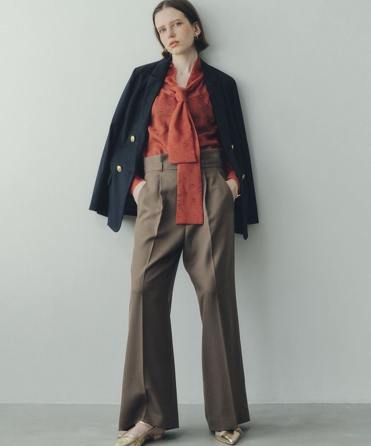 YECCA VECCA「【洗える】ベルト付きイージーケアワイドパンツ」|その他|