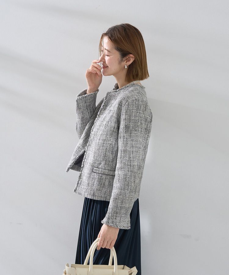 YECCA VECCA「ツイードジャケット(1)」|テーラードジャケット|