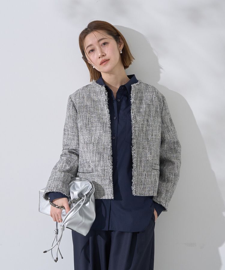YECCA VECCA「ツイードジャケット(1)」|テーラードジャケット|