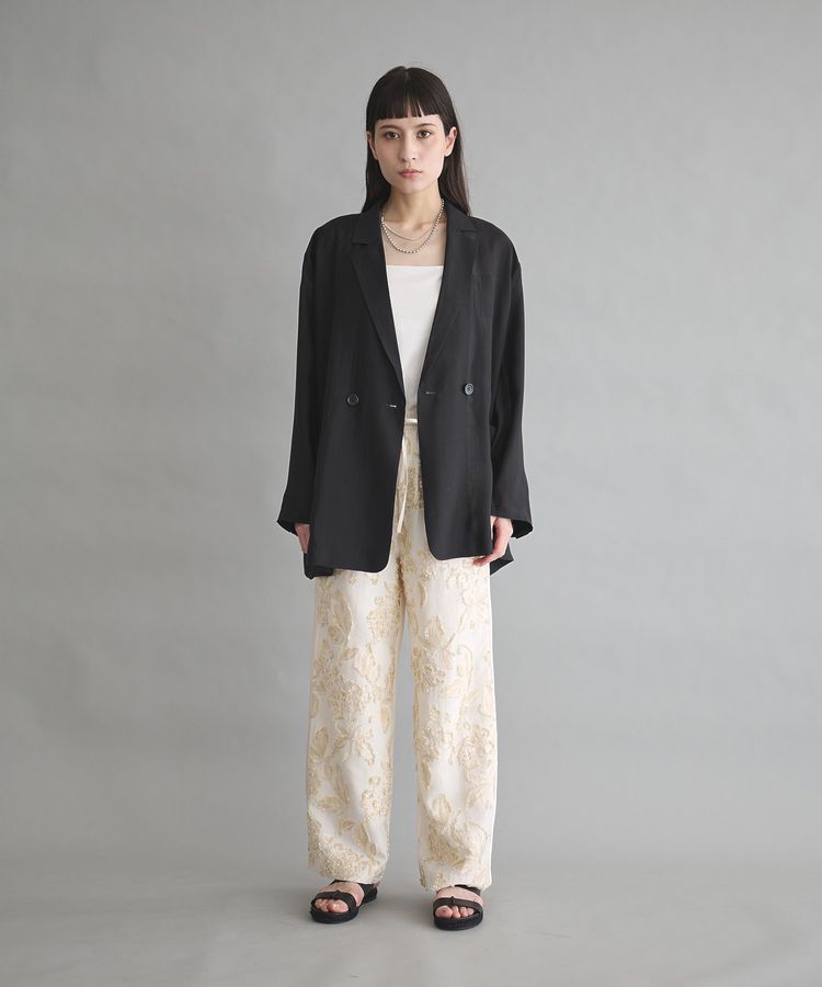 GARAGE OF GOOD CLOTHING「【日本製】異素材切り替えジャガードパンツA」|その他|