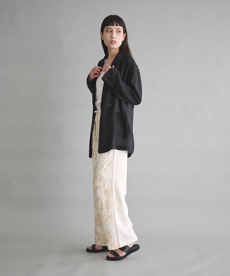 GARAGE OF GOOD CLOTHING「【日本製】異素材切り替えジャガードパンツA」|その他|