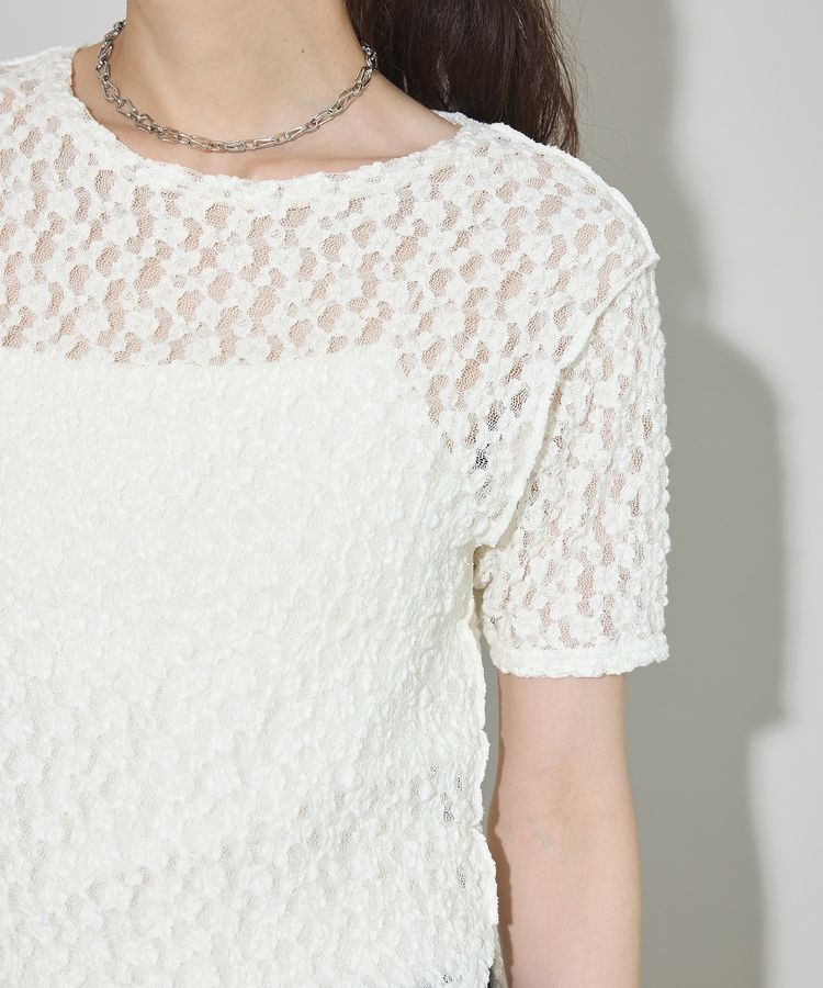 GARAGE OF GOOD CLOTHING「【日本製】シュリンクレースラウンドヘムプルオーバー」|Tシャツ・カットソー|