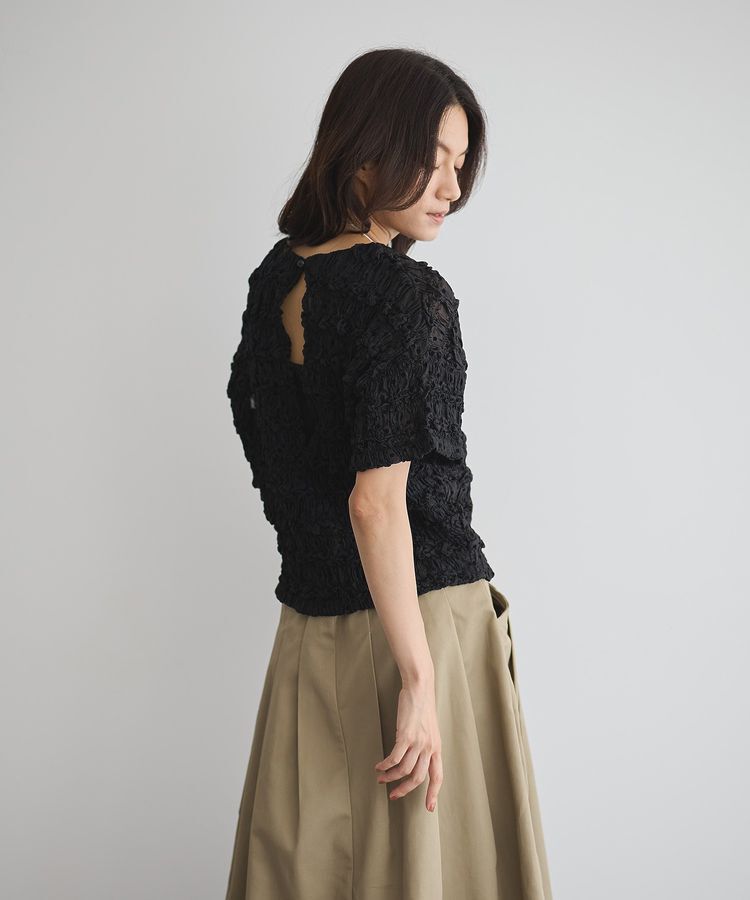 GARAGE OF GOOD CLOTHING「ドットクロップド丈シャーリングプルオーバー」|シャツ・ブラウス|