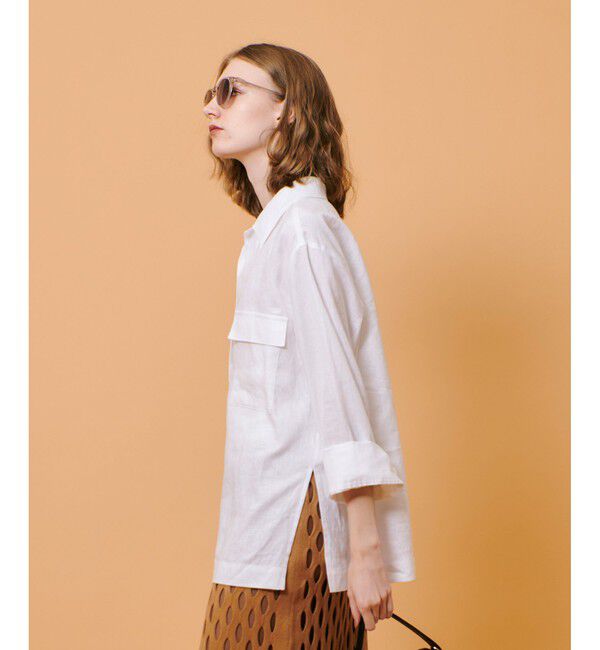 allureville「リネンプルオーバーシャツ」|シャツ・ブラウス|