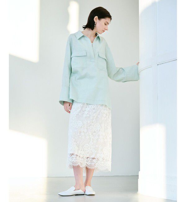 allureville「リネンプルオーバーシャツ」|シャツ・ブラウス|