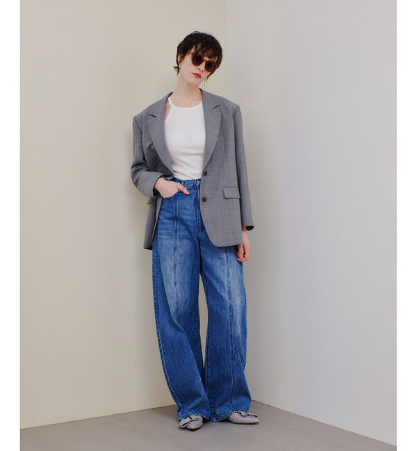 allureville「T/Wヒラニジュウオリテーラー2Bジャケット」|テーラードジャケット|