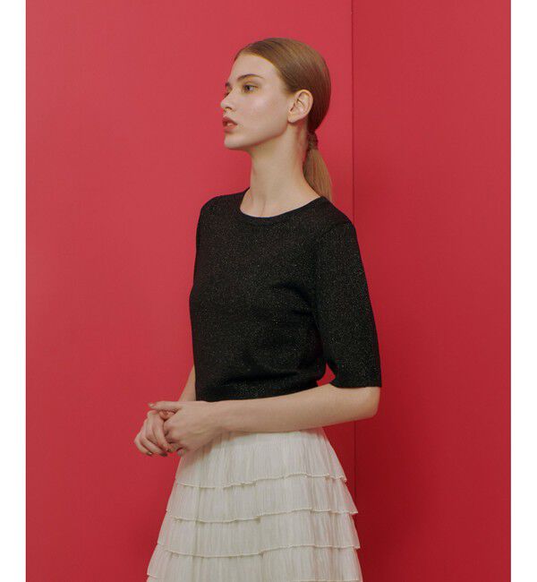 LOULOU WILLOUGHBY「【LOULOU WILLOUGHBY】ラメメランジェプルオーバー」|ニット・セーター|