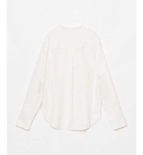 allureville「フリュイドオーバーラップブラウス」|シャツ・ブラウス|