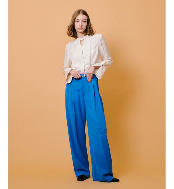 allureville「フリュイドオーバーラップブラウス」|シャツ・ブラウス|