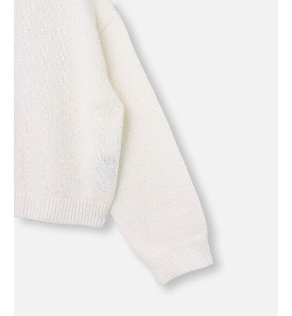 allureville「エアリーループバックスリットプルオーバー」|ニット・セーター|