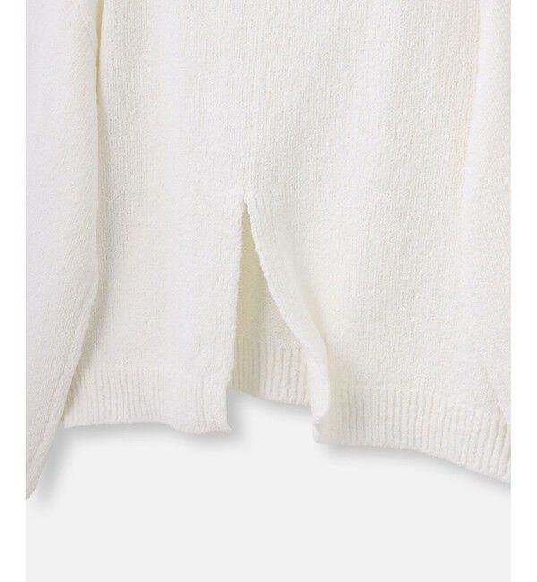 allureville「エアリーループバックスリットプルオーバー」|ニット・セーター|