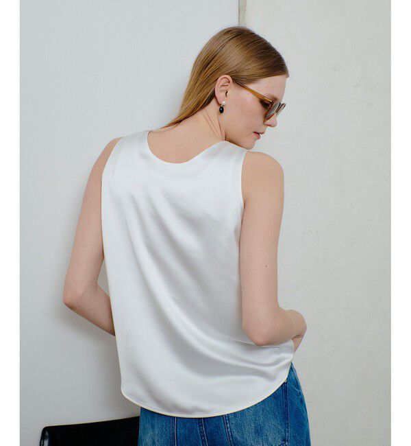 allureville「サテンタンクブラウス」|シャツ・ブラウス|