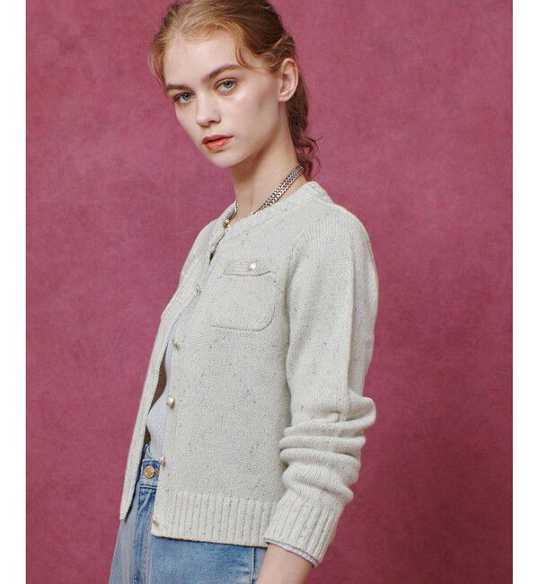 LOULOU WILLOUGHBY「【LOULOU WILLOUGHBY】GRAINYラメカーディガン」|カーディガン|