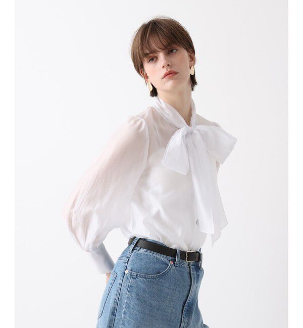 allureville「オーガンザボウブラウス」|シャツ・ブラウス|