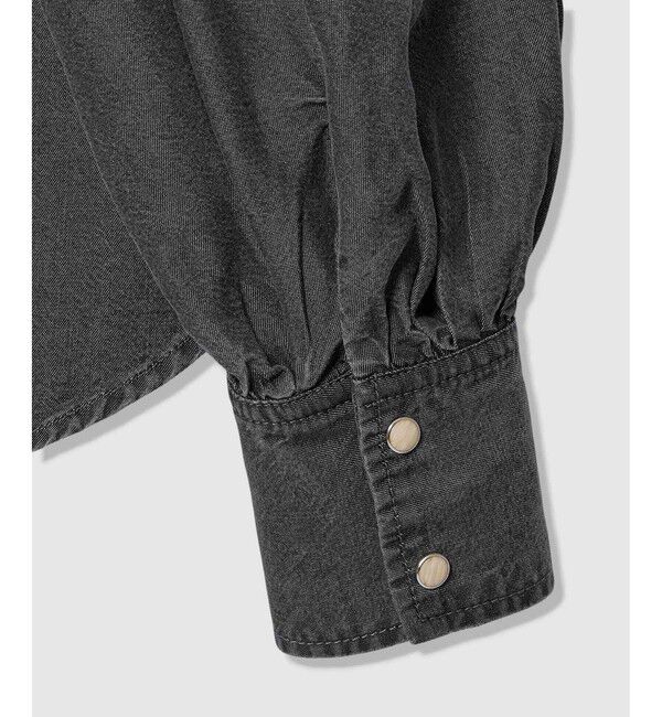 allureville「〈WEB・一部店舗別注〉デニムボウブラウス」|シャツ・ブラウス|