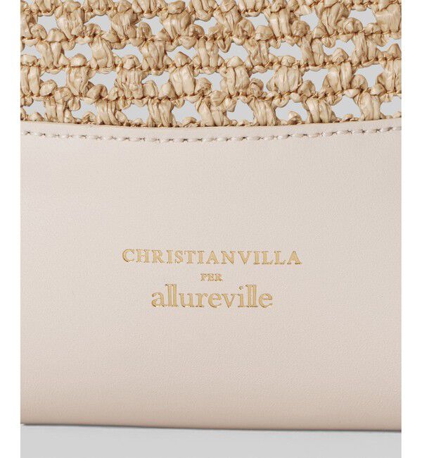 allureville「ラフィアコンビバケツバッグ」|ショルダー・メッセンジャー|