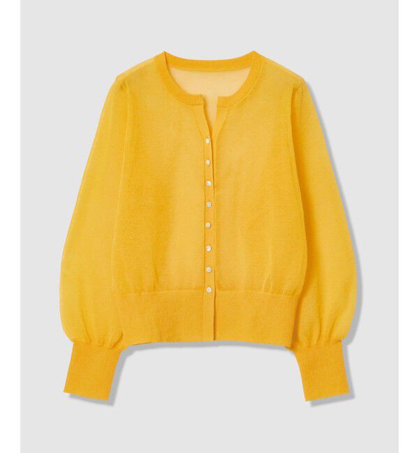 allureville「シアーラミスキッパーカーディガン」|ニット・セーター|